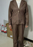 初徑兩件套毛呢外套女2025秋冬新款氣質(zhì)職業(yè)套裝西服遮肉顯瘦闊腿長(cháng)2 咖啡色 【西裝+褲子】 2XL 【建議126-135斤】 曬單實(shí)拍圖