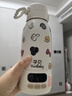 孕貝便攜式恒溫杯F18Y 恒溫水壺燒水杯嬰兒外出沖奶恒溫水杯500ml 曬單實(shí)拍圖