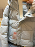 鴨鴨（YAYA）短款羽絨服女2025新款90絨小個(gè)子甜美氣質(zhì)百搭休閑加絨短外套HT 冰川藍 M (160) 曬單實(shí)拍圖