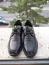 紅蜻蜓（RED DRAGONFLY）運動(dòng)皮鞋男春秋季鞋子休閑皮鞋防水旅游鞋耐磨慢跑鞋子男加絨棉鞋 黑色 40 曬單實(shí)拍圖
