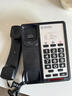 中諾（CHINO-E）K042酒店電話(huà)機11D一鍵前臺座機客房998A分機定制亞克力logo快捷酒店有線(xiàn)電話(huà)酒店86盒客房呼叫器 B006黑色【來(lái)電指示燈 可定制】 曬單實(shí)拍圖