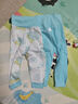 舒貝怡2條裝嬰兒褲子春秋款男女童寶寶高腰護肚睡褲純棉兒童秋褲粉 90CM 曬單實(shí)拍圖