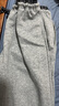 初語(yǔ)衛衣褲女2025秋季新款拼接格紋松緊腰軟糯棉感休閑香蕉褲 花灰色 L 曬單實(shí)拍圖