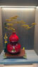 赟婭中式客廳玄關(guān)陶瓷富貴青松葫蘆擺件家居辦公室工藝裝飾品喬遷禮物 祥云葫蘆-紅【禮盒款】木質(zhì)底座 曬單實(shí)拍圖