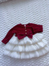 2025春秋新款女童連衣裙兒童甜美大蝴蝶結長(cháng)袖公主裙寶寶衣服5316 紅拼白 73 CM 曬單實(shí)拍圖