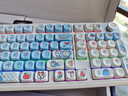漫步貓H102機械鍵盤(pán)三模無(wú)線(xiàn)藍牙可愛(ài)主題個(gè)性女生辦公ipad電腦手機通用 漫步貓H102+MOA哆啦A夢(mèng) 茶軸 三模版有線(xiàn)+無(wú)線(xiàn)2.4g+藍牙 曬單實(shí)拍圖