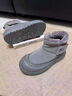 回力雪地靴男2025冬季新款皮毛一體高幫棉鞋戶(hù)外加絨加厚保暖東北棉靴 灰色 40 曬單實(shí)拍圖