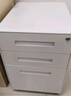 洛克菲勒辦公活動(dòng)柜文件資料檔案矮柜員工儲物柜帶鎖白色三抽屜鐵皮柜 曬單實(shí)拍圖