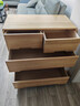 眾恩斗柜實(shí)木收納柜家用臥室多層儲物柜客廳靠墻五斗柜現代簡(jiǎn)約抽屜柜 原木色 【四層五抽】寬50*高86*深40 曬單實(shí)拍圖