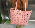 MCM【春夏新品】MCM LIZ小號子母包托特包便攜通勤女包 桃花粉 小號 曬單實(shí)拍圖