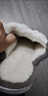 維諾亞棉拖鞋情侶款兩雙冬天家居防滑厚底保暖毛絨棉拖鞋男 白色+咖啡【2雙組合】 38-39 女38-39+男40-41 曬單實(shí)拍圖