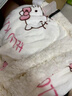 鹿珊伍午睡毯 兒童毯冬季可愛(ài)kitty貓羊羔絨毛毯加厚牛奶珊瑚絨毯子蓋毯 俏皮kt午睡毯 【100x150cm】 曬單實(shí)拍圖