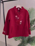 俞兆林（YUZHAOLIN）中老年女裝媽媽冬裝毛呢外套洋氣喜婆婆秋冬裝呢子大衣70老人禮服 棗紅 XL （建議105斤以?xún)龋?曬單實(shí)拍圖