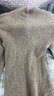 100%羊毛一線(xiàn)成衣抽條半高領(lǐng)羊毛衫女秋冬打底衫修身顯瘦針織衫 駝色 M 100-110斤 曬單實(shí)拍圖