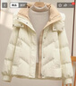 歐迪惠羽絨棉服女短款2025年新款冬季韓版棉襖女學(xué)生小個(gè)子加厚棉衣外套 米白色 M 推薦100-115斤 曬單實(shí)拍圖