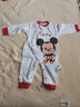 迪士尼嬰兒衣服新生兒連體衣純棉滿(mǎn)月寶寶百天睡衣春秋 米奇2件 73cm 曬單實(shí)拍圖