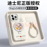 圣米克迪士尼正版17pro適用蘋(píng)果16ProMax手機殼新款iPhone15Pro液態(tài)硅膠磁吸17支架14全包防摔軟殼高級17 【古董白-手繩版】MagSafe磁吸支架二合一 iPhone 16 Pr 曬單實(shí)拍圖