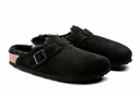 BIRKENSTOCK勃肯德國進(jìn)口新品男女款絨面Boston shearling毛毛鞋 黑色常規版0259881 40  （偏小，建議大一碼） 曬單實(shí)拍圖