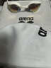 阿瑞娜（arena）進(jìn)口泳鏡眼鏡蛇防水防霧高清競技鍍膜游泳眼鏡比賽訓練泳聯(lián)認證 泳鏡蛇白色+半3D泳帽（180MA） 曬單實(shí)拍圖