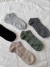 有棵樹(shù)【肌理按摩】男士襪子男10A抗菌新疆棉吸汗透氣消臭夏季純棉短襪 【店長(cháng)推薦】碳灰+淺灰+灰+黑+綠 均碼 曬單實(shí)拍圖