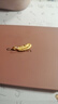 中國黃金（CHINA GOLD）黃金吊墜丘比特之羽毛掛墜硬金首飾老婆生日禮物中秋節(jié)禮物送女友 羽毛吊墜【贈925鏈】約0.3g 曬單實拍圖