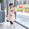 迪士尼寶寶兒童羽絨棉服2025冬裝女童加絨加厚棉衣連衣裙兒童秋冬保暖裝外套 XYH快樂(lè )櫻桃  粉色（加絨） 90 適合身高80-90CM 曬單實(shí)拍圖