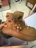 卓詩(shī)尼雪地靴女2025冬新款加絨加厚保暖棉鞋小眾百搭休閑短靴 駝色 38 曬單實(shí)拍圖