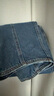 UR2025秋季新款女裝復古撞色明線(xiàn)后拉鏈牛仔半裙UWM850083 藍色 S 曬單實(shí)拍圖
