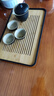 茶盤(pán)家用輕奢現代小型瀝儲水式茶臺功夫茶具竹茶海簡(jiǎn)約干泡臺托盤(pán) 本色春羨黑36*24cm+水球水管 曬單實(shí)拍圖