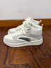 安踏（ANTA）高幫板鞋男秋冬季新款皮面防水厚底增高運動(dòng)鞋經(jīng)典小白鞋板鞋男 【店長(cháng)推薦高幫板鞋】象牙白/灰 42 曬單實(shí)拍圖
