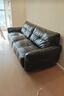支吾黑珍珠皮藝沙發(fā)電動(dòng)功能高端小戶(hù)型 珍珠黑-雙電機 2.75m四人位 曬單實(shí)拍圖