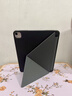治霆適用ipad Air/pro12.9寸平板套全包邊框可拆卸磁吸K折雙面夾輕薄多角度折疊旋轉支架防彎摔-深邃黑 曬單實(shí)拍圖