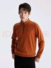 利郎輕時(shí)尚男裝【拉鏈半開(kāi)襟】衛衣男高領(lǐng)純色通勤內搭保暖長(cháng)袖上衣 暗橙色（1Y） XL (175) 曬單實(shí)拍圖