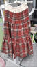 McTicco女童冬裝套裝2025新款兒童巨好看紅色格紋裙子中大童圣誕過(guò)年衣服 4553紅色格子+19806杏色 120 cm 曬單實(shí)拍圖
