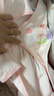 舒貝怡2件裝嬰兒衣服新生兒連體衣男女寶寶包屁衣三角長(cháng)袖哈衣 粉色80cm 曬單實(shí)拍圖