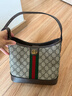 古馳（GUCCI）女包Ophidia系列雙G肩背包復古女士單肩包酷奇女包送女友禮物 小號米色/烏木色78140296IWG8745 曬單實(shí)拍圖