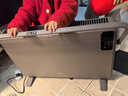 美的（Midea）取暖器歐式快熱爐 烤火爐電暖氣片暖風(fēng)機家用浴室電暖器 對流速熱安全防水加濕烘衣暖手寶暖腳神器 【5-35°可調】觸屏+遙控款 曬單實(shí)拍圖