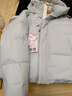 鴨鴨（YAYA）短款羽絨服女2025新款90絨小個(gè)子甜美氣質(zhì)百搭休閑加絨短外套HT 冰川藍 M (160) 曬單實(shí)拍圖