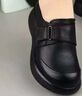 啄木鳥(niǎo)皮鞋女鞋子女士真皮單鞋女2026新款品夏季樂(lè )福鞋豆豆鞋媽媽小皮鞋 黑色 38 曬單實(shí)拍圖