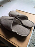 牧琛春秋季家用布藝包頭拖鞋男女家居家情侶室內防滑軟底四季棉麻涼拖 男款卡其色 42-43 (290mm) 男款 曬單實(shí)拍圖