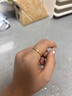 中國黃金（CHINA GOLD）足金黃金素圈戒指男女款對戒情侶一對七夕情人節禮物送女友老婆 圈號10 約1.6g 曬單實(shí)拍圖