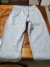 品牌純棉運動(dòng)褲子男生春秋冬季百搭寬松休閑長(cháng)褲潮流直筒加絨衛褲 淺灰色 【春秋款】 L 【110-130斤】 曬單實(shí)拍圖