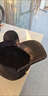 暢印冬天中老年人帽子男士爸爸保暖老人平頂毛呢爺爺老頭護耳鴨舌帽 黑色 均碼 可調節 曬單實(shí)拍圖