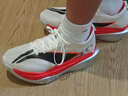 李寧飛電6 ELITE丨beng絲輕量高回彈跑鞋新款男女碳板競速比賽跑步鞋 香檳白-5 41.5 曬單實(shí)拍圖