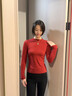 貓人小立領(lǐng)打底衫女內搭可外穿秋冬基礎款簡(jiǎn)約百搭修身長(cháng)袖上衣女 安可拉紅 【零碳暖膚 羊毛發(fā)熱 打底衫長(cháng)袖款】 L 【推薦100-120斤】 曬單實(shí)拍圖