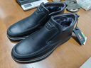 澳洲名袋鼠AUSFAMDS男士加絨皮鞋男2025冬季新款棉鞋真皮中老年高幫保暖爸爸鞋子 黑色 【加絨款】 42 【精美禮盒裝】 曬單實(shí)拍圖