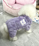 MIKI PAD狗狗衣服四腳絨衣秋冬季加厚保暖泰迪比熊雪納瑞小型犬寵物可牽引 紫色 M背長(cháng)25cm（按照背長(cháng)購買(mǎi)/參考體重4-6斤） 曬單實(shí)拍圖