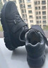 足力健防滑老人鞋加厚保暖棉鞋冬季防寒雪地靴加絨爸爸鞋9160 黑色 41 曬單實(shí)拍圖