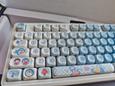 漫步貓H102機械鍵盤(pán)三模無(wú)線(xiàn)藍牙可愛(ài)主題個(gè)性女生辦公ipad電腦手機通用 漫步貓H102+MOA哆啦A夢(mèng) 茶軸 三模版有線(xiàn)+無(wú)線(xiàn)2.4g+藍牙 曬單實(shí)拍圖