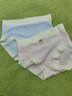 馬克華菲（MARK FAIRWHALE）女童內褲純棉a類(lèi)少女平角學(xué)生發(fā)育期寶寶女孩9中大童全棉四角短褲 三角3條【A類(lèi)提花棉】桑蠶絲抗菌01 140 M碼推薦50-60斤 曬單實(shí)拍圖